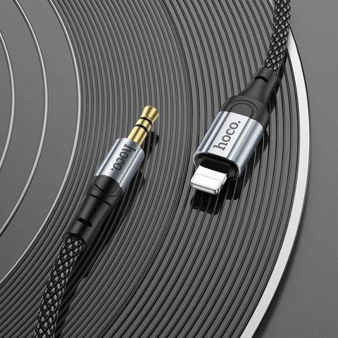 Kabel AUX Lightning do Jack 3,5 mm Hoco 1 m UPA26 czarny