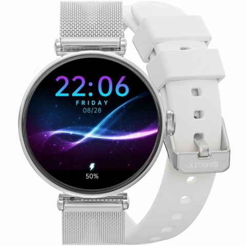 SMARTWATCH DAMSKI GRAVITY GT26-8 - DODATKOWY PASEK (sg042h)