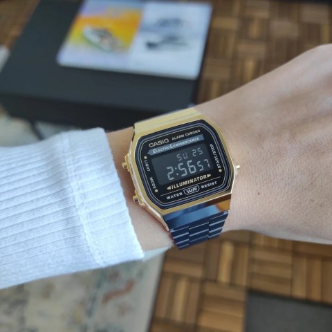 Zegarek Unisex Casio A168WEGB-1BEF + BOX
