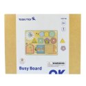 TOOKY TOY Tablica Manipulacyjna Zamki Zębatki Sorter Zegar