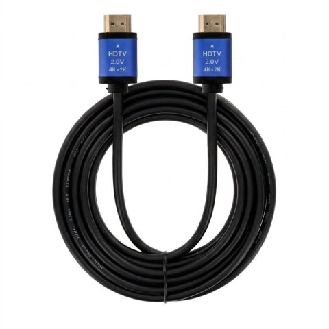 Kabel HDMI 2.0 Blue Star 4K 120Hz - High Speed, HDR, ARC, Ethernet, AWM, 18Gbps 3 m czarny