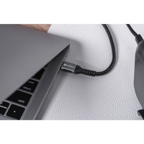 Kabel USB C do USB C Forcell F-Energy QC4.0 PD 5A 240W Cafule 2 m C263 czarny