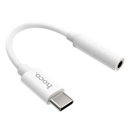 Adapter AUX USB C do Jack 3,5 mm Hoco LS30 biały