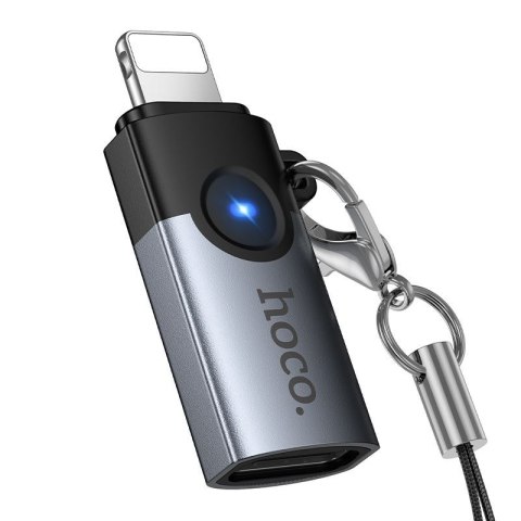 Adapter OTG Lightning do USB C Hoco 2A UA46A czarny