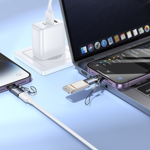 Adapter OTG Lightning do USB C Hoco 2A UA46A czarny