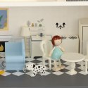 CLASSIC WORLD Drewniany Domek dla Lalek Mebelki Vintage Duży Akcesoria 36el