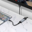 Kabel konwersji z USB C do HDMI żeński Hoco 4K 30Hz 0,2 m UA43A stalowy szary