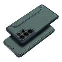 Etui z klapką na Samsung A57 5G Razor Book ciemnozielone