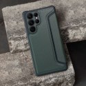 Etui z klapką na Samsung S26 Razor Book ciemnozielone