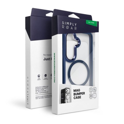 ROAR futerał MAG BUMPER kompatybilny z MagSafe do SAMSUNG A37 granatowy