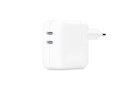 Oryginalna ładowarka sieciowa Apple MW2K3ZM/A 2x Typ C 35W biała blister