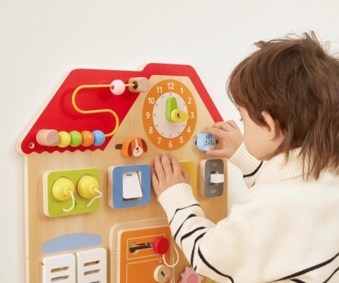 Viga 44823 Drewniana Tablica Manipulacyjna Domek Odkrywania i Nauki