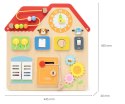 Viga 44823 Drewniana Tablica Manipulacyjna Domek Odkrywania i Nauki