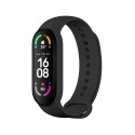Pasek silikonowy do XIAOMI Mi Band 5 / 6 / 7 czarny (01)