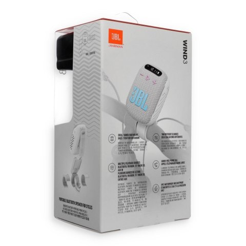 Głośnik bezprzewodowy JBL Wind 3 z uchwytem na kierownicę szare