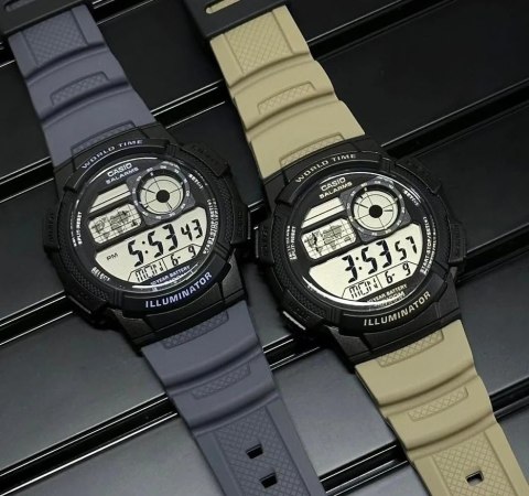 ZEGAREK MĘSKI CASIO AE-1000W-5AVEF (zd073i) - WORLD TIME + BOX