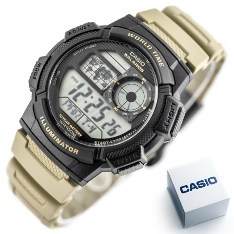 ZEGAREK MĘSKI CASIO AE-1000W-5AVEF (zd073i) - WORLD TIME + BOX