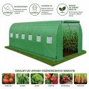 Tunel Ogrodowy Foliowy Szklarnia Na Warzywa PRO Stelaż 25MM 10x3x2M 30M²