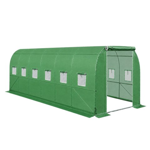 Tunel Ogrodowy Foliowy Szklarnia Na Warzywa PRO Stelaż 25MM 8x3x2M 24M²