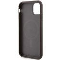 GUESS futerał do IPHONE 11 kompatybliny z MagSafe GUHMN61G4GFRW (4G Ring classic logo) brązowy