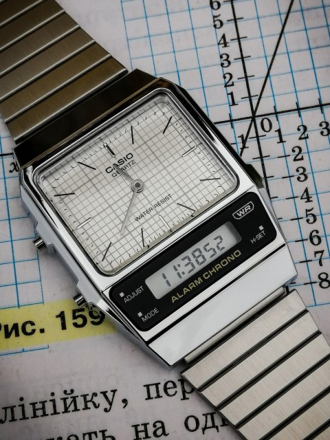 ZEGAREK UNISEX CASIO Vintage Dual Time AQ-800E-7A + BOX