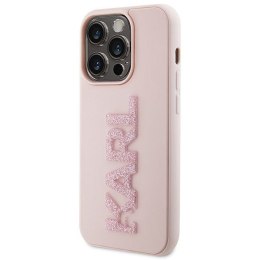 KARL LAGERFELD futerał do IPHONE 15 Pro KLHCP15L3DMBKCP (3D Logo Glitter) różowy