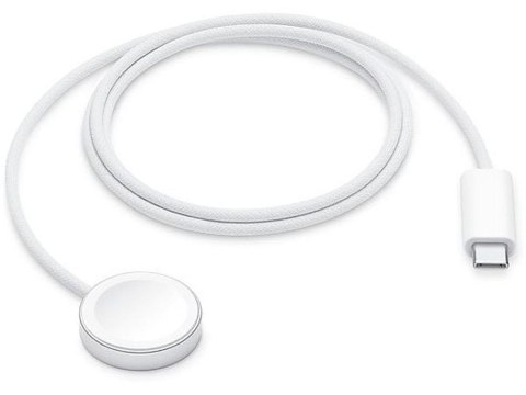 Oryginalny Kabel do szybkiego ładowania indukcyjnego Apple Watch USB C 7,5W 1m MT0H3ZM/A biały blister