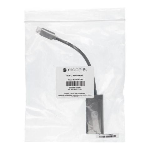 Adapter Ethernet RJ45 (żeński) do Typ C (męski) Mophie adapter szary