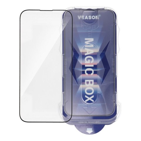 Szkło Hartowane 6D Pro Veason Easy-Install Glass + Aplikator - do Iphone 16 Pro czarny
