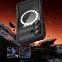 Etui na Samsung S26 PLUS wodoodporne Shellbox Mars z metalowym ringiem czarne