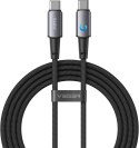 Kabel z diodą LED USB C do USB C VEGER PD 5A 240W 1,5 m CC2-ZSD czarny
