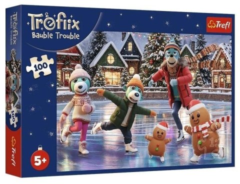 Puzzle 100 Bert w bombkach TREFL