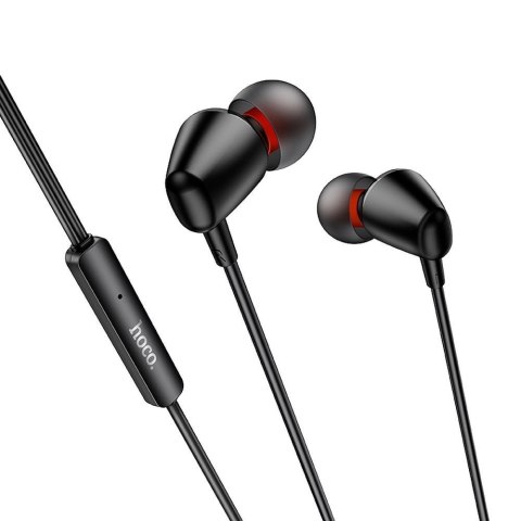 Słuchawki przewodowe douszne Jack 3,5 mm Hoco M107 czarne (SC)