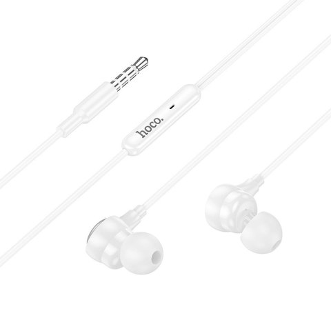 Słuchawki przewodowe douszne Jack 3,5 mm Hoco M116 białe