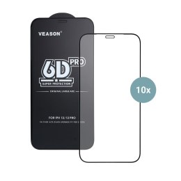 Szkło Hartowane 6D Pro Veason Glass (SET 10in1) - do Samsung Galaxy S25 czarny