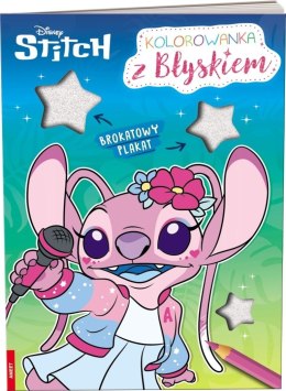 Disney Stitch. Kolorowanka z błyskiem
