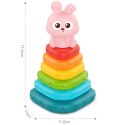 WOOPIE BABY Piramidka Sensoryczna Wieża Sorter Króliczek 6m+