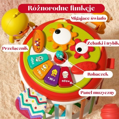 WOOPIE BABY Walec Kostka Sensoryczna Interaktywny Bębenek