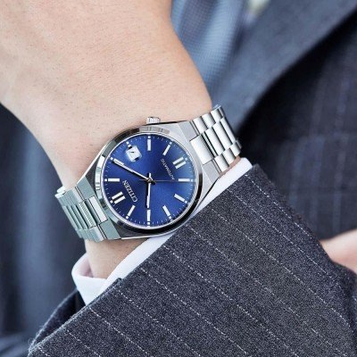 ZEGAREK MĘSKI CITIZEN Tsuyosa NJ0200-50M - AUTOMAT SZAFIR