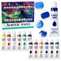 Zestaw Do Malowania Farby Akrylowe Artystyczne 24 Kolory 12 ml