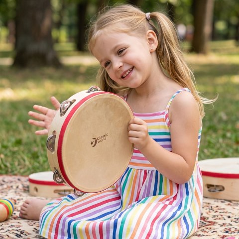 CLASSIC WORLD EDU Instrument Muzyczny Tamburyn 25 cm
