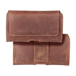 Etui na telefon skórzane na pasek poziome do iPhone 12 MINI / 13 MINI / Samsung A40 / S8 / Xiaomi 12 / Redmi 5A Royal Crazy Hors