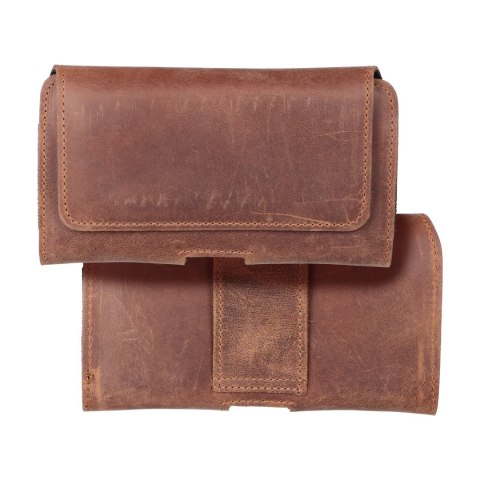 Etui na telefon skórzane na pasek poziome do iPhone 12 MINI / 13 MINI / Samsung A40 / S8 / Xiaomi 12 / Redmi 5A Royal Crazy Hors