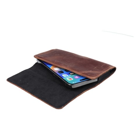 Etui na telefon skórzane na pasek poziome do iPhone 12 MINI / 13 MINI / Samsung A40 / S8 / Xiaomi 12 / Redmi 5A Royal Crazy Hors