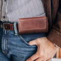 Etui na telefon skórzane na pasek poziome do iPhone 12 MINI / 13 MINI / Samsung A40 / S8 / Xiaomi 12 / Redmi 5A Royal Crazy Hors