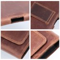 Etui na telefon skórzane na pasek poziome do iPhone 12 MINI / 13 MINI / Samsung A40 / S8 / Xiaomi 12 / Redmi 5A Royal Crazy Hors