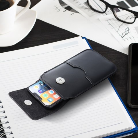 Etui wsuwane na telefon skórzane wsuwka z klapką do Samsung S21 ULTRA / Huawei P SMART 2021 / Xiaomi Redmi 12 / Oppo A98 5G Roya