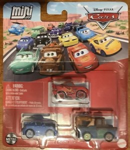 Cars Auta Mikroauta 3-pak