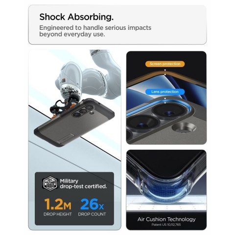 SPIGEN futerał TOUGH ARMOR kompatybilny z MagSafe do SAMSUNG S26 gunmetal