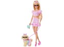 Mattel Lalka Barbie Twining Looks - na spacerze z pieskiem ZA6701